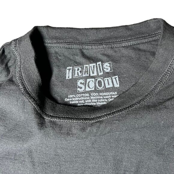 Travis Scott Birds In The Trap Birds Eye View Tour Eagle Black T-Shirt Men Small - Picture 3 of 6